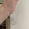 Colar Minimalista Francês de Pérolas de Água Doce Novo Luxo Leve Nicho Temperamento Corrente para Clavícula de Gola Alta Colar Versátil