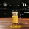 Recipientes de vidro herméticos de grau alimentício para uso doméstico, adequados para armazenar chá, grãos e lanches.; garrafas transparentes vazias para organizar e armazenar itens