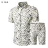 Verano 2019 nuevo moda de comercio exterior 3D estampado hombres casual manga corta traje de camisa eBay talla grande camisa hombres