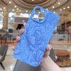Capa de Celular iPhone 15 com Flor Azul Ins Transfronteiriça para Apple 14promax Capa de Celular Totalmente Coberta Filin Capa Dura
