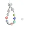Cuentas Luminosas de Calabaza con Purpurina Fina de Dos Colores de 16 mm Hechas a Mano para Bricolaje/Cadena de Teléfono Móvil Llavero con Cuentas Accesorios para Colgar en Bolsos