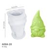 Molde para Vela Perfumada de Duende Navideño Muñeco de Nieve Árbol de Navidad Silicona Resina Yeso Pegamento Película Venta al por Mayor