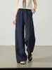 Calça Reta de Linho Respirável Fina Feminina Primavera Verão Cintura Alta Emagrecimento Solta Caimento Casual Calças Dropshipping