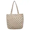 Bolsa de Bolinhas Estilo Coreano Versátil para o Dia a Dia Grande Capacidade Bolsa de Ombro Feminina Moda Transfronteiriça Novo Estilo Bolsa Tote de Axila Tendência