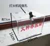 Caixa de Armazenamento para Fogos de Artifício com Trava, Caixa de Armazenamento Montável na Parede, Gabinete Transparente de Acrílico para Armazenamento de Isqueiros de Cigarro e Celulares para Oficina
