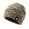 Nuevo Gorro de Invierno Transfronterizo, Gorro Caliente con Forro de Lana Polar, Gorro Engrosado de Piel Sintética de Conejo, Gorro de Lana Tejido a Prueba de Frío