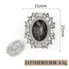 Botões Metálicos Vazados com Strass Estilo Chanel, Coleção Mista de Botões Idy, Botões de Pérola de Alto Padrão, Botões Decorativos Ovais
