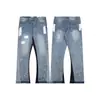 Departamento de Galerías Versión Alta Transfronteriza Calle Principal Europea y Americana Celebrante Cibernético Pantalones Estampados con Salpicaduras de Tinta Jeans Lavados para Hombre y Mujer
