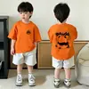 Camiseta de Verano de Algodón Puro para Niños Manga Corta Top Nuevo Estilo 2026 Camiseta Delgada de Verano de Moda para Niños Media Manga