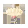 Lámpara de habitación infantil estilo vintage, silenciosa, nueva lámpara de proyección ojo-protección de conejo nube color crema para dormitorio de niñas, lámpara ventilador
