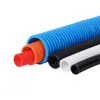 Tubo Ondulado Preto PP Retardante de Chama Tubo Automotivo Tubo com Rosca Aberta Mangueira de Proteção para Fios de Alta Temperatura Mangueira para Passagem de Fios