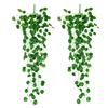Simulación transfronteriza de Amazon: Rosa verde colgante de pared, tira de hiedra artificial, decoración del hogar, cesta colgante de planta verde, flor falsa colgante de pared.