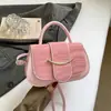 Bolso texturizado estilo coreano, nuevo bolso de hombro de moda otoño 2026, versátil, bolso de mano cruzado simple y elegante