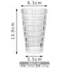 Nueva Taza Apilable de Estilo Ins de Nicho con Diseño Grabado, Vaso de Agua de Vidrio de Gama Alta, Vaso Embosado de Alta Apariencia para Bebidas Frías, Vaso para Jugos