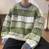 Tejido cárdigan tejido americano moderno suelto ropa interior suéter ins estilo perezoso otoño sensación retro