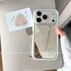 Adequado para capa de celular Apple 17 Pro Max iPhone 16, anti-queda, popular entre influenciadoras femininas, modelo novo com pequenas estrelas em inglês