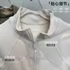 Chaqueta Deportiva de Manga Larga para Correr con Cuello Alto para Mujer, Cintura Adelgazante, Top Versátil para Fitness, Entrenamiento de Pilates, Yoga