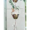 Cadena de Lluvia de Tubo de Bambú de Cobre para Villa, Cadena de Drenaje de Alero Estilo Japonés, Cadena de Agua de Lluvia, Cadena Guía de Agua para Patio, Canal de Agua para Canalón