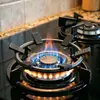 Suporte antiderrapante para fogão a gás, rack universal para fogão a gás, suporte redondo para fogão, rack elevado para panela wok e leiteira de cozinha
