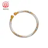 Pulsera de Calabaza Esmaltada Chapada en Oro Antiguo de Plata Pura al 99.99% Nuevo Estilo Chino Pulsera de Plata Pura Ajustable