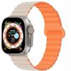 Aplicável em Fronteiras Apple Appleiwatchs109 Silicone Bicolor S11 Pulseira de Relógio com Fivela de Fecho Magnético