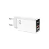 Adaptador de carga rápida transfronterizo de 45 W GaN con pantalla digital, estándar europeo y americano, adecuado para cargadores de teléfono Apple