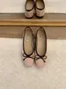 Primer Encuentro Viento de Otoño Ji Wan Mocasines Planos Color Frijol Verde con Lazo de Ante Zapatos de Mujer Otoño 2026 Ballet Par con Faldas