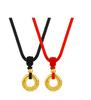 Colgante de aro de oro Ruyi con arena de Vietnam para hombre y mujer, collar con hebilla de paz de la antigua ley, colgante de círculo Xiangyun chapado en oro y cobre.