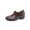 Novos sapatos de verão versáteis estilo francês, com tira em T, flor de camélia, salto grosso de 4cm e bico fechado, elegantes, confortáveis e leves