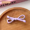 Pinza para el cabello con lazo color caramelo Ins Linda Dulce Corazón Femenino Clip para flequillo Clip lateral Clip de pico de pato Pinza para el cabello Accesorios para el cabello