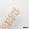 Manicura Uña Portátil Uña Tulipán Parche para Uñas Estilo Puro Deseo Estilo Chino Francés Pintado a Mano Dibujos Animados Estampado de Leopardo Parche de Arte para Uñas Portátil