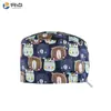 Gorro Quirúrgico Estampado Femenino Algodón Puro Gorro de Enfermera Gorro Baotou Nacido de la Luna Doctor de Clínica Dental y Estomatológica Gorro de Trabajo Masculino