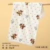 Toalha de Coral Fleece de Alta Densidade Macia Espessa Absorvente Doméstica Rosto Pequena Fresca Flor Tridimensional Toalha de Cabelo Seco