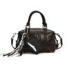 Bolso bandolera Boston portátil de estilo americano, estilo retro, moderno y de alta gama, para mujer, combinable con todo.