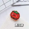 Nuevo clip de PP para verduras con temática de comida, diseño de dibujos animados, alto atractivo estético, transparente y claro, clip de memo acrílico de doble cara, organizador de papeles de examen