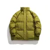 Promoción principal en stock nuevo estilo Hong Kong color liso estilo Hong Kong cuello alto holgado cálido abrigo acolchado de algodón MY9072-P65