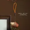 Pingente de Bule de Jacarandá Natural Brinquedo para Alívio do Estresse Chaveiro Estilo Chinês Vintage Peça Artesanal de Mão