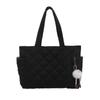 Bolsa de Algodón Estilo Ins Coreano para Mujer 2025 Nueva Bolso Bandolera Acolchado de Gran Capacidad Bolso Tote Bolso de Hombro para Viajar de Compras