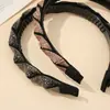 Diadema de Nuevo Estilo Transfronteriza para Mujer, Lujo de Gama Alta, Altura Craneal Alta, Diadema Irregular con Pedrería, Joyería Hecha a Mano DIY para Mujeres