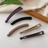 Nuevo Clip de Plátano Simple, Sin Marcas y de Gama Alta para Volumen de Cabello Pequeño, Clip Vertical para Cola de Caballo, Elegante Accesorio para el Cabello Esmerilado para la Parte Posterior de la Cabeza, Venta al por Mayor