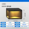 Luz solar de poste exterior impermeable LED de cuatro caras emisoras luz de jardín para casa villa balcón poste de puerta luz