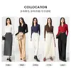[Procesamiento Personalizado] Mezcla de Lana Acetato de Invierno Cálido Casual Cuello en V Camiseta Básica Ropa de Punto para Mujer Otoño e Invierno