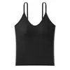 Camisola Pure Desire Beauty sin Espalda con Escote en V para Mujer con Copas, Adecuada para Usar por Dentro o por Fuera, Top Sexy Ajustado sin Mangas para Mujer en Verano