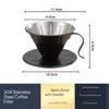 Filtro de Café Gotejamento de Aço Inoxidável Copo Filtrante Gotejamento Conjunto de Filtro Gotejamento
