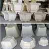 Nuevo Molde de Maceta de Cemento para Bricolaje, Moldes Hexagonales Gruesos de Plástico con Base para Concreto, Extra Grandes para Bonsái