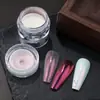 Beleza Total Transfronteiriça Novo Pó Glitter para Nail Art Banhado a Cristal Pérola Dourado Rosa Branco Aurora Pó Luar