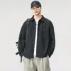 Camisa de Manga Larga Estilo Japonés Otoño 2025 para Hombre Alta Calidad Retro Fresca Cuello Campana Holgada Versátil Chaqueta Venta al por Mayor