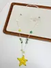 Collar de Estrella de Mar Estilo Vacaciones Bohemio, Cadena de Clavícula de Grava Colorida de Verano, Cadena de Cuello Deslizante de Moda para Mujeres