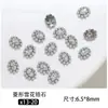 Joias para Nail Art de Zircônia em Formato de Floco de Neve de Diamante, Acessórios de Unha de Diamante em Pilha de Pérolas Artesanais Brilhantes, Diamantes de Decoração de Unha Usáveis Atacado