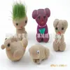 Muñecos de Paja Pequeños y Medianos de Yiwu, Muñecos de Cabeza de Paja, Juguetes Novedosos Trendy de Cultivo en Maceta para Sembrar Hierba